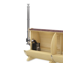 Kaminsystem für Aussenwand
Kaminsystem, Aussenwand, Aussenkamin, Strahlenschutzblech, FinTec Katto Nova, Edelstahl-Kamin, Elementbauweise, Isolation, Lastabfangung