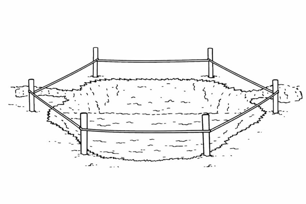 Grillkota Unterkonstruktion aus Holz