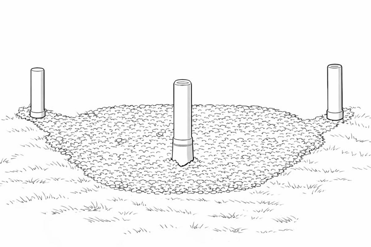 Grillkota Unterkonstruktion aus Holz