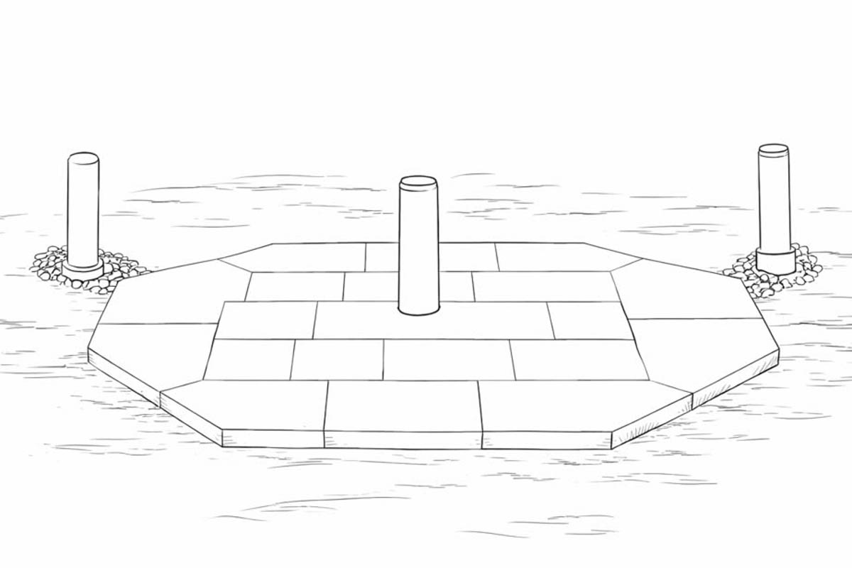 Grillkota Unterkonstruktion aus Holz