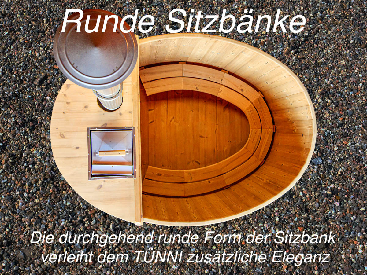 runde Sitzbänke