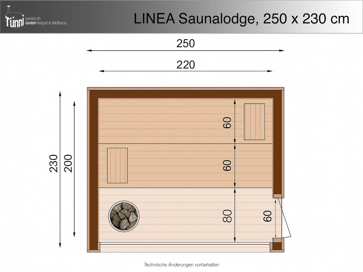 LINEA Saunalodge 5.75m