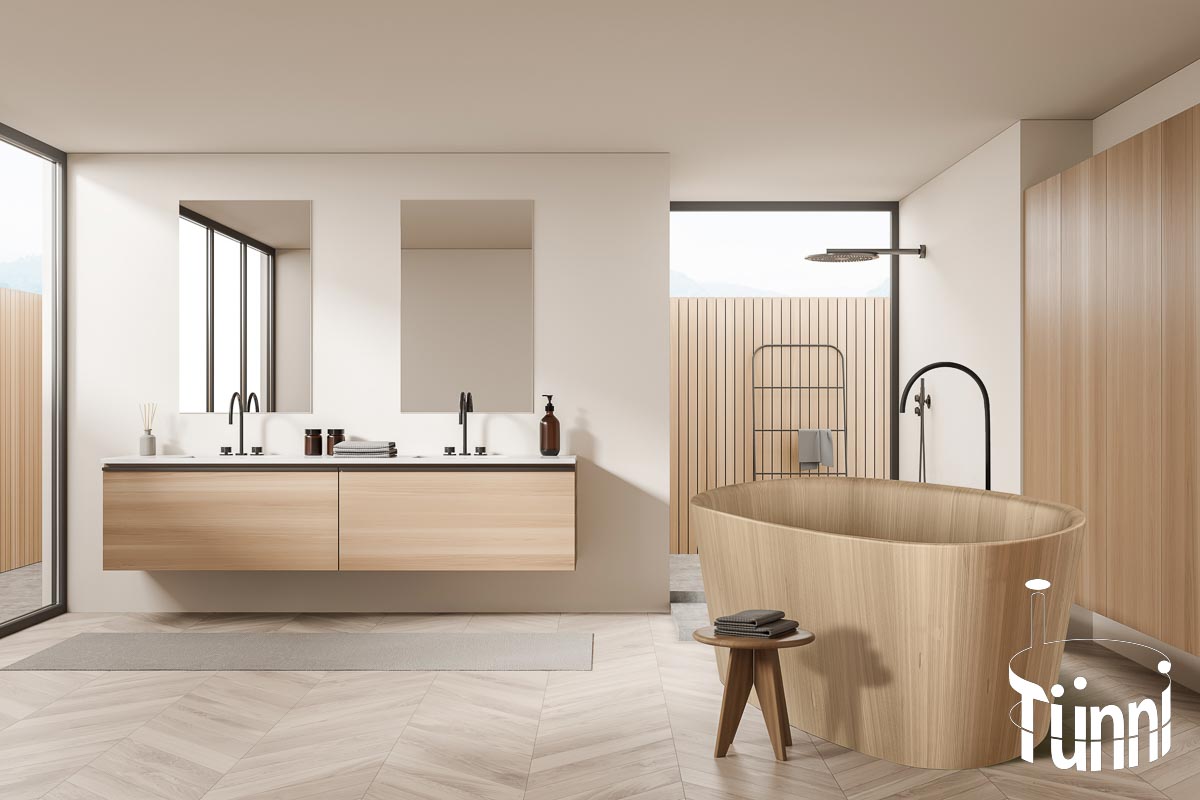 Ofuro Holzbadewanne - Blickfang im Badezimmer