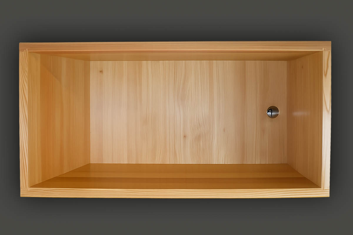 Holzbadewanne Grundriss RECHTECK