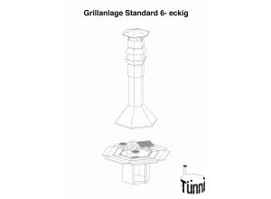 Standard Grill 6- eckig