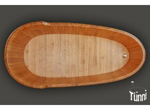 Das Ofuro Eiförmig ist eine freistehende Badewannen aus Massiv Holz, aus hochstehenden Küfer Handwerk hergestellt. Baden in einer Wanne aus massivem Holz ist ein unvergleichliches Gefühl von Naturverbundenheit und Entspannung.