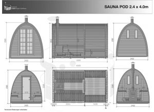 Sauna Pod Zeichnung