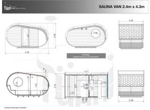 Zeichnung Sauna Van