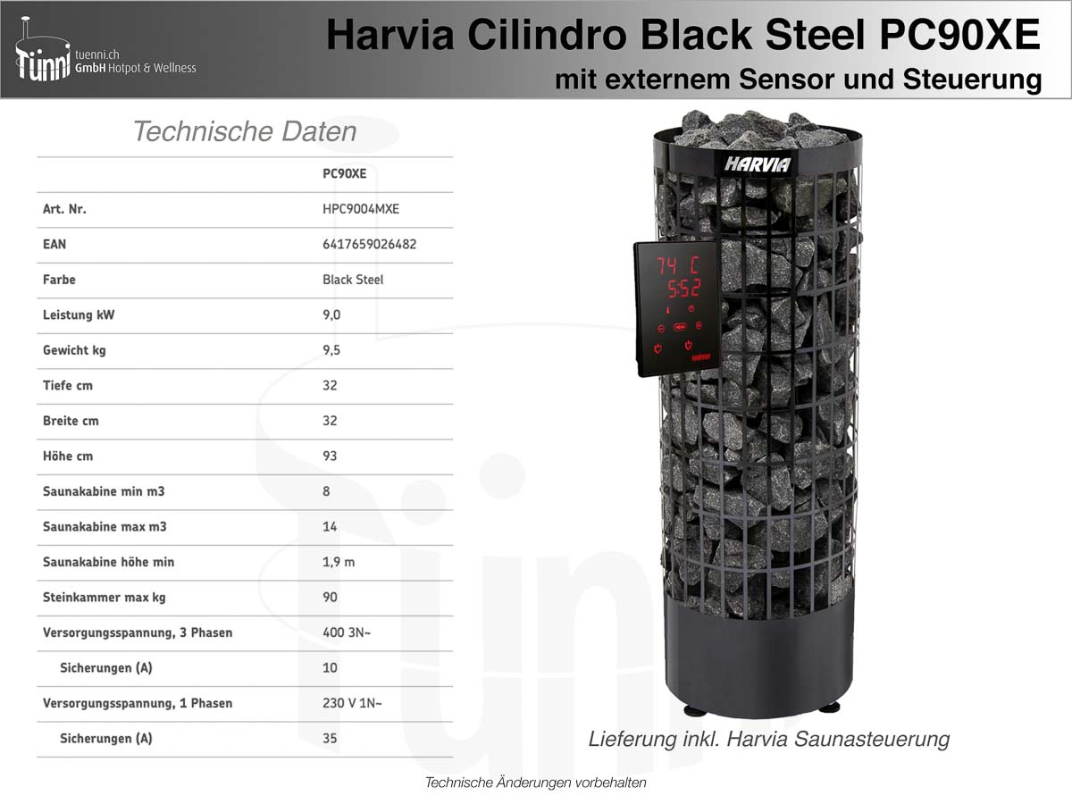 Harvia Cilindro PC90XE