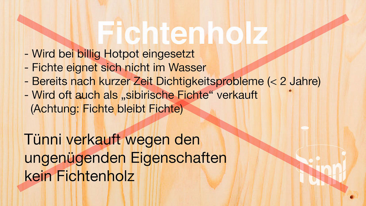 Hottub Fichtenholz