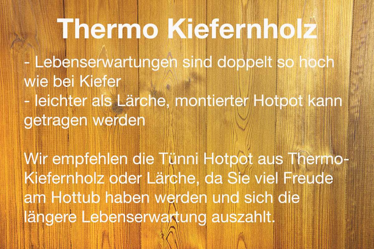 Hotpot Thermo-Kiefernholz